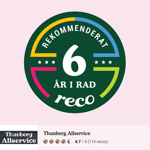 RECO - Rekommenderat 6 år i rad